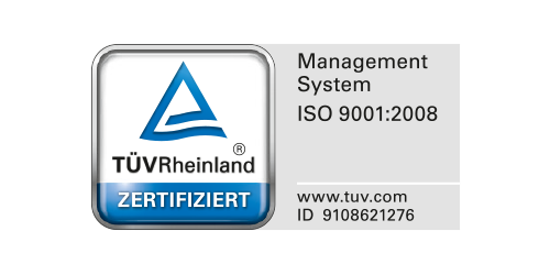 TÜV Rheinland Zertifiziert ISO 9001:2008